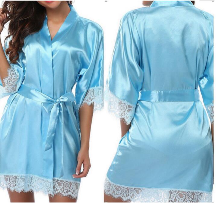 Sexy Faux Ice Silk Plus Size Nightgown