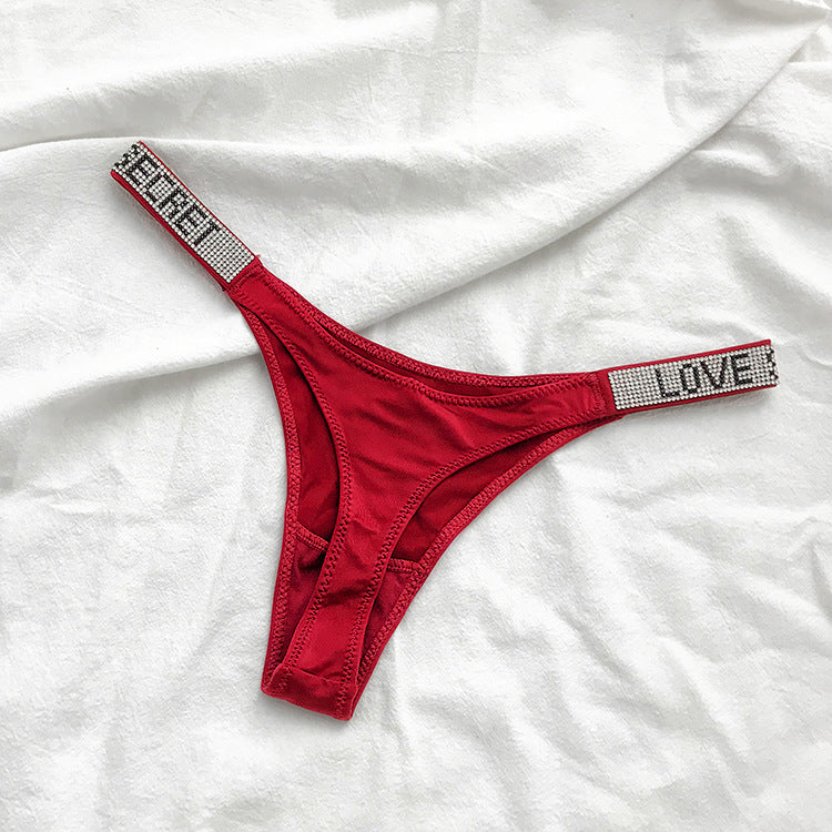 Rhinestone G-string Pants