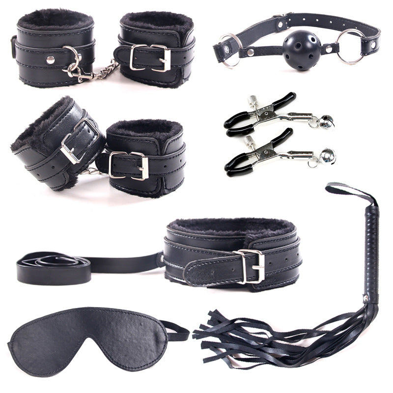 Plush Seven-piece Bondage And Discipline Suit