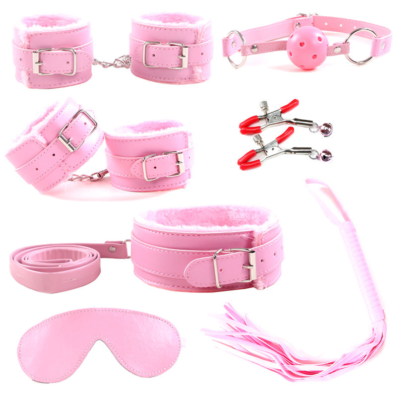 Plush Seven-piece Bondage And Discipline Suit