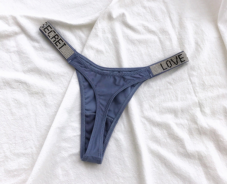 Rhinestone G-string Pants