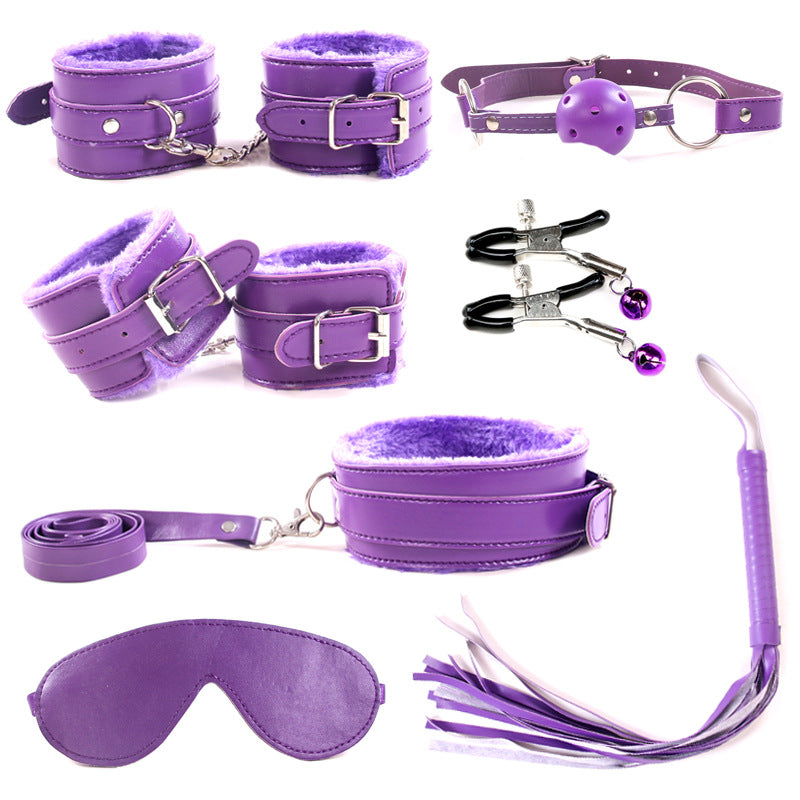 Plush Seven-piece Bondage And Discipline Suit